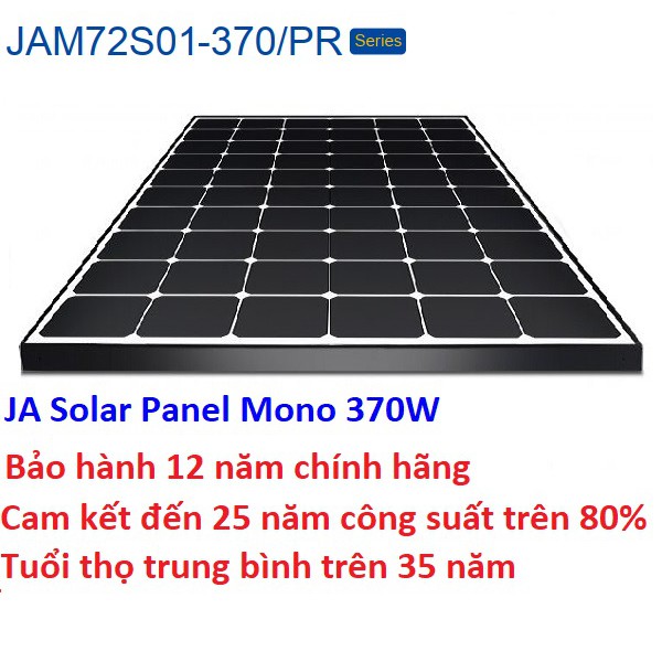 Tấm pin năng lượng mặt trời 370W Mono PERC JA Solar